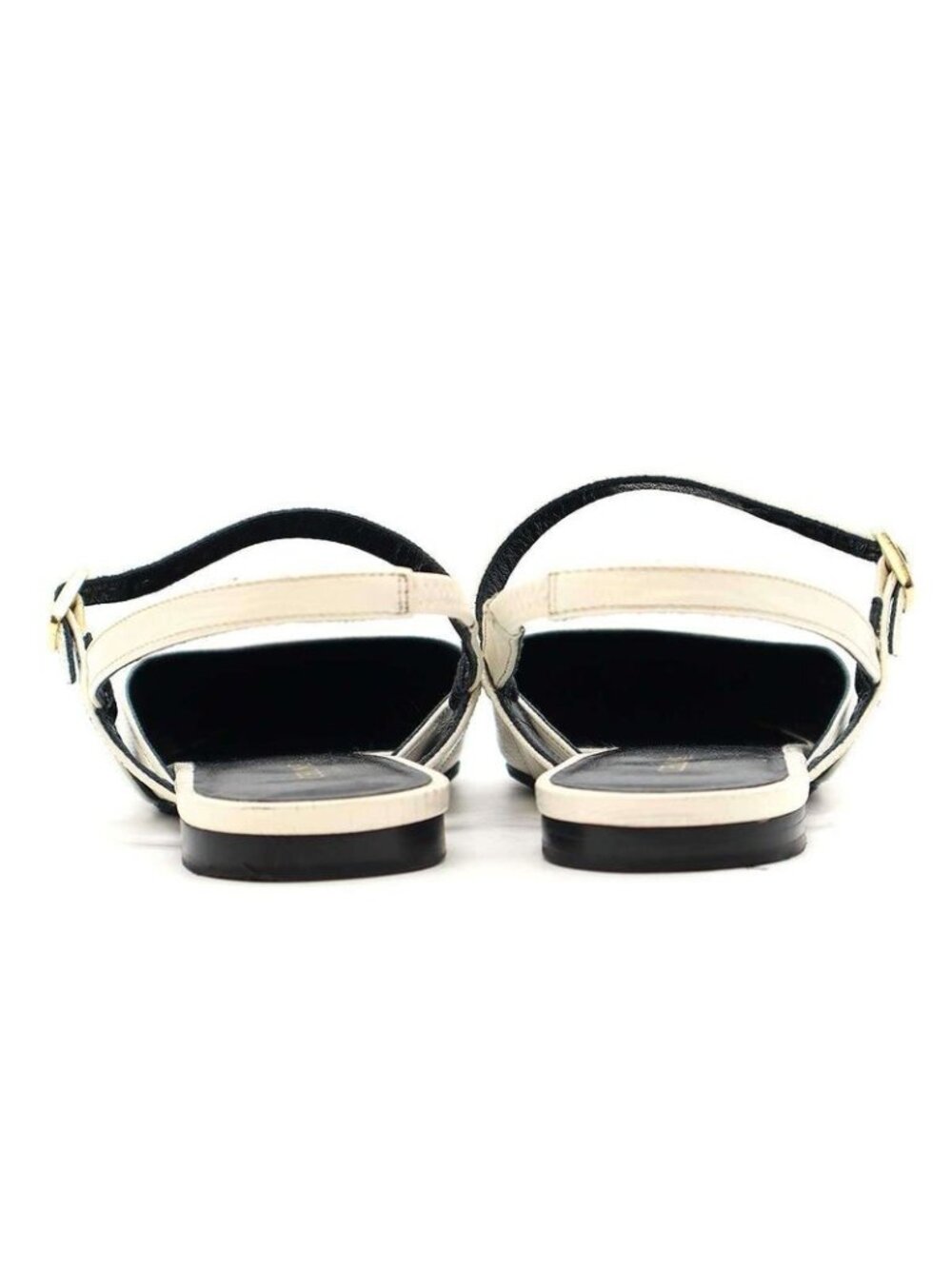 Celine Embossed Strap Mule Sandals White 36 Rm1119 - Picture 3 of 6